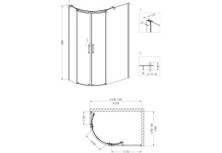 Душевой уголок Grossman GR-4120 R
