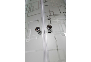 Душевая кабина Deto EM1512 L LED с гидромассажем