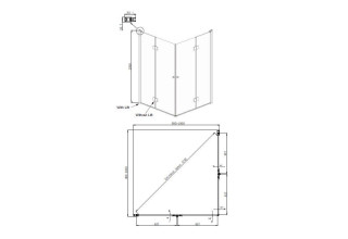 Душевое ограждение Ambassador Diamond 12011110