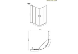 Душевое ограждение Ambassador Kingston 14011105