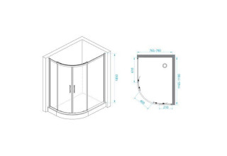 Душевой уголок RGW PA-61 80х120 41086182-11
