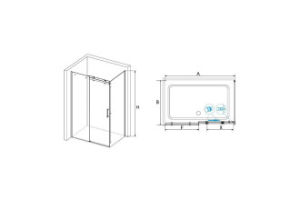 Душевой уголок RGW TO-44 (TO-14 + Z-04) 02074428-11