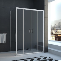 Душевой уголок Veconi Rovigo 120x70x185 стекло прозрачное профиль хром RV045-12070PR-01-19C1