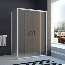 Душевой уголок Veconi Rovigo 120x70x185 стекло рифленое профиль хром RV045-12070PR-02-19C1