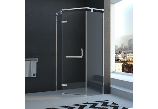 Душевой уголок Veconi Rovigo 90х90х195 стекло прозрачное профиль хром  RV38-90T-01-19C1