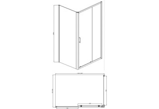 Душевой уголок BRAVAT Drop BS120.3100A