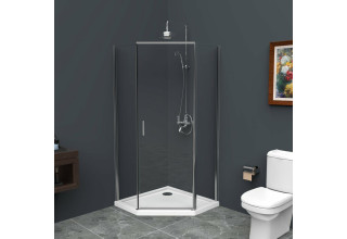 Душевой уголок BelBagno UNO-195-P-1-90-C-Cr