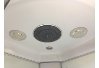 Душевая кабина Coliseum ТМ 80 БЕЛ/ МАТ (80*80 НИЗК. ПОДДОН) БЕЗ ЭЛЕКТРОНИКИ