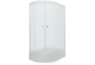 Душевой уголок Тритон Риф В1 120x80 (шиншилла/белый) правый