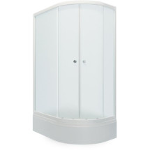 Душевой уголок Тритон Риф В1 120x80 (шиншилла/белый) левый