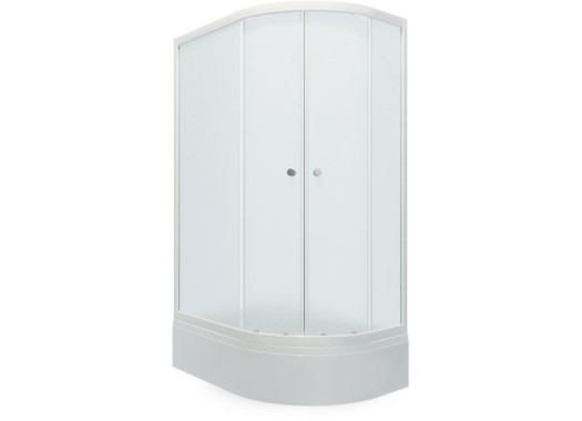 Душевой уголок Тритон Риф В1 120x80 (шиншилла/белый) левый