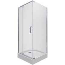 Душевой уголок Тритон Терра Хром А1 90x90 (низкий поддон/ стекла прозрачные)